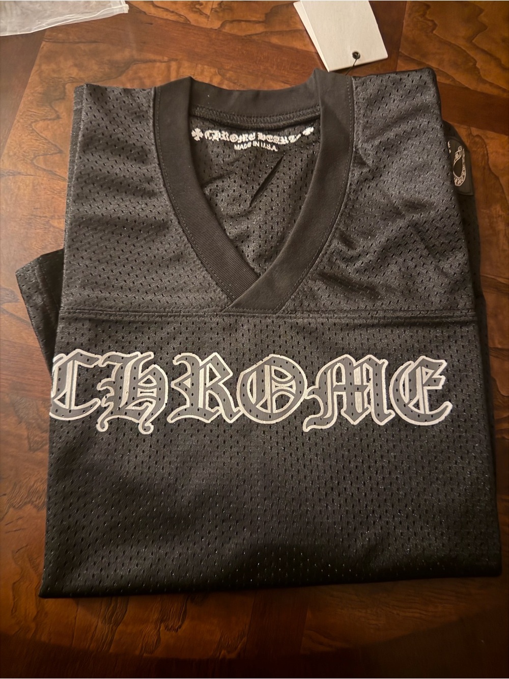 Black Gothic Mesh Jersey Streetwear Tee Oversized